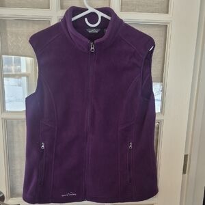 Eddie Bauer Women's Fleece Vest XL  EUC